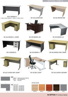 Office Tables; Color Options