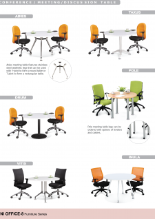 Office Tables; Office Table; Conference / Meeting / Discussion Table - Abies, Taxus, Drum, Pole, Vitis, Inula